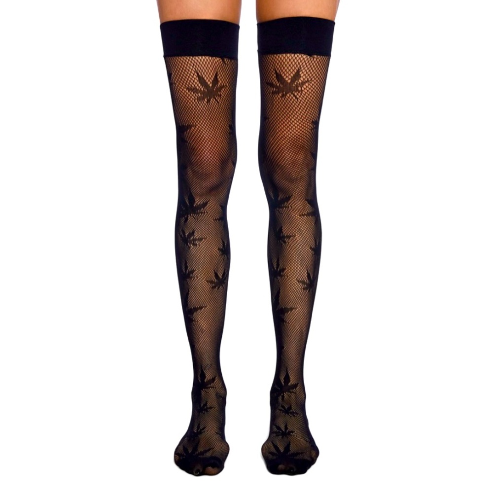 Leaf Lover Thigh High Tights
